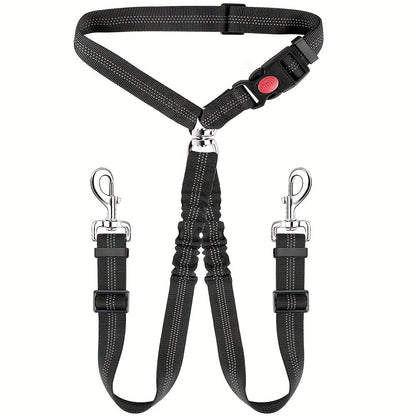 Laisse double pour chien, pivotante à 360° anti-nœuds – Double laisse pour promener deux chiens sans emmêlement, confortable pour petites, moyennes et grandes races, 7 couleurs