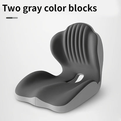 Coussin de siège ergonomique en mousse à mémoire de forme avec soutien lombaire et design creux respirant – Coussin de coccyx confortable pour chaise de bureau, siège auto, position assise prolongée, unisexe