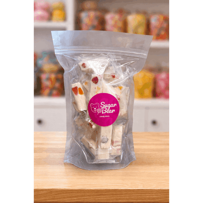 Nougat original aux jujubes, nougat tendre et moelleux avec morceaux de gelée colorés, collation sucrée emballée individuellement, 8 oz, 1 lb, 3 lb