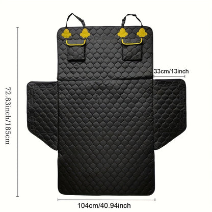 Housse de protection ajustable pour coffre de SUV avec poches de rangement – Protection de coffre en tissu tricoté durable pour voitures et SUV, tapis imperméable pour animaux, 169 x 185 cm