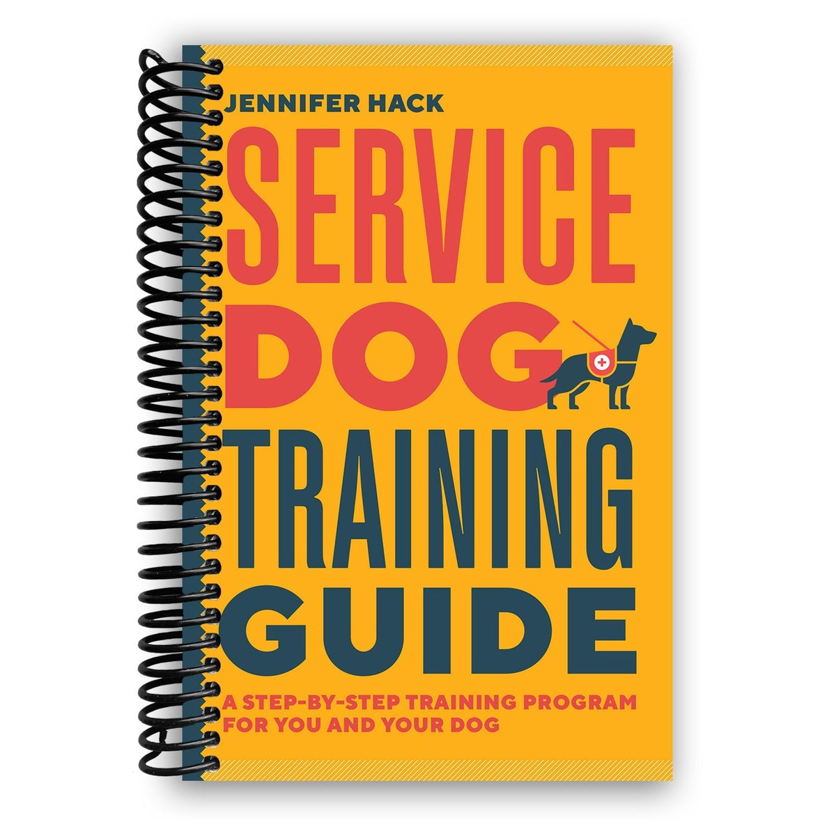 Guide de dressage pour chiens d'assistance à reliure spirale – Programme étape par étape pour dresser vous-même votre chien d'assistance psychiatrique, médicale et de mobilité à domicile, 166 pages