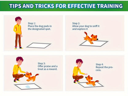Alèses jetables pour chiens – Tapis d'apprentissage de la propreté améliorés, anti-odeurs et anti-fuites, ultra-absorbants pour le dressage à domicile, 120 unités 22"x22" / 50 unités 30"x36" / 40 unités 36"x36"