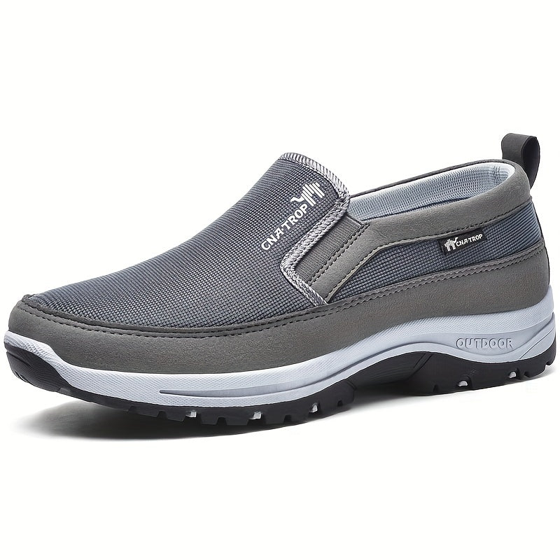 Chaussures de marche décontractées pour hommes - Baskets légères et confortables au quotidien avec soutien amorti pour la marche, les voyages et une utilisation quotidienne, disponibles en gris, noir, marron et bleu marine, tailles US 7,5 à 12,5