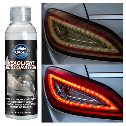 Spray de revêtement protecteur UV pour kit de restauration de phares – Formule chimique éliminant le jaunissement, l'oxydation et le voile, pour redonner aux phares ternis et opaques une clarté cristalline, pour tous les véhicules