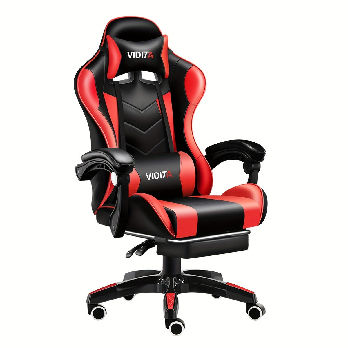 Chaise de bureau gaming ergonomique style course avec soutien lombaire, dossier haut réglable pour adultes et adolescents, fauteuil inclinable pour ordinateur PC