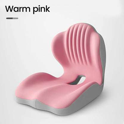 Coussin de siège ergonomique en mousse à mémoire de forme avec soutien lombaire et design creux respirant – Coussin de coccyx confortable pour chaise de bureau, siège auto, position assise prolongée, unisexe