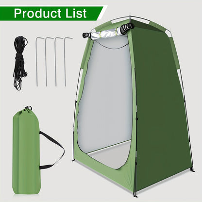 Tente de douche de camping escamotable portable – Cabine d'intimité, vestiaire léger et imperméable, tente de toilette extérieure pour le camping, la randonnée, la plage et le sac à dos, abri d'intimité à installation rapide