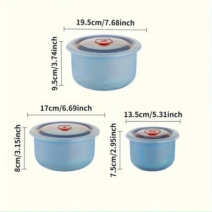 Ensemble de 3 ou 4 récipients hermétiques pour réfrigérateur - Boîtes de rangement en plastique grande capacité pour fruits, légumes, viande, œufs, restes - Empilables, sans BPA, faciles à nettoyer, conservation fraîcheur