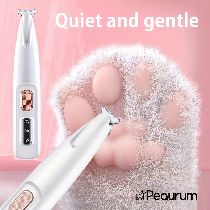 Tondeuse professionnelle pour chiens et chats – Silencieuse, rechargeable par USB avec batterie de secours, tondeuse sans fil portable pour le toilettage à domicile et en voyage