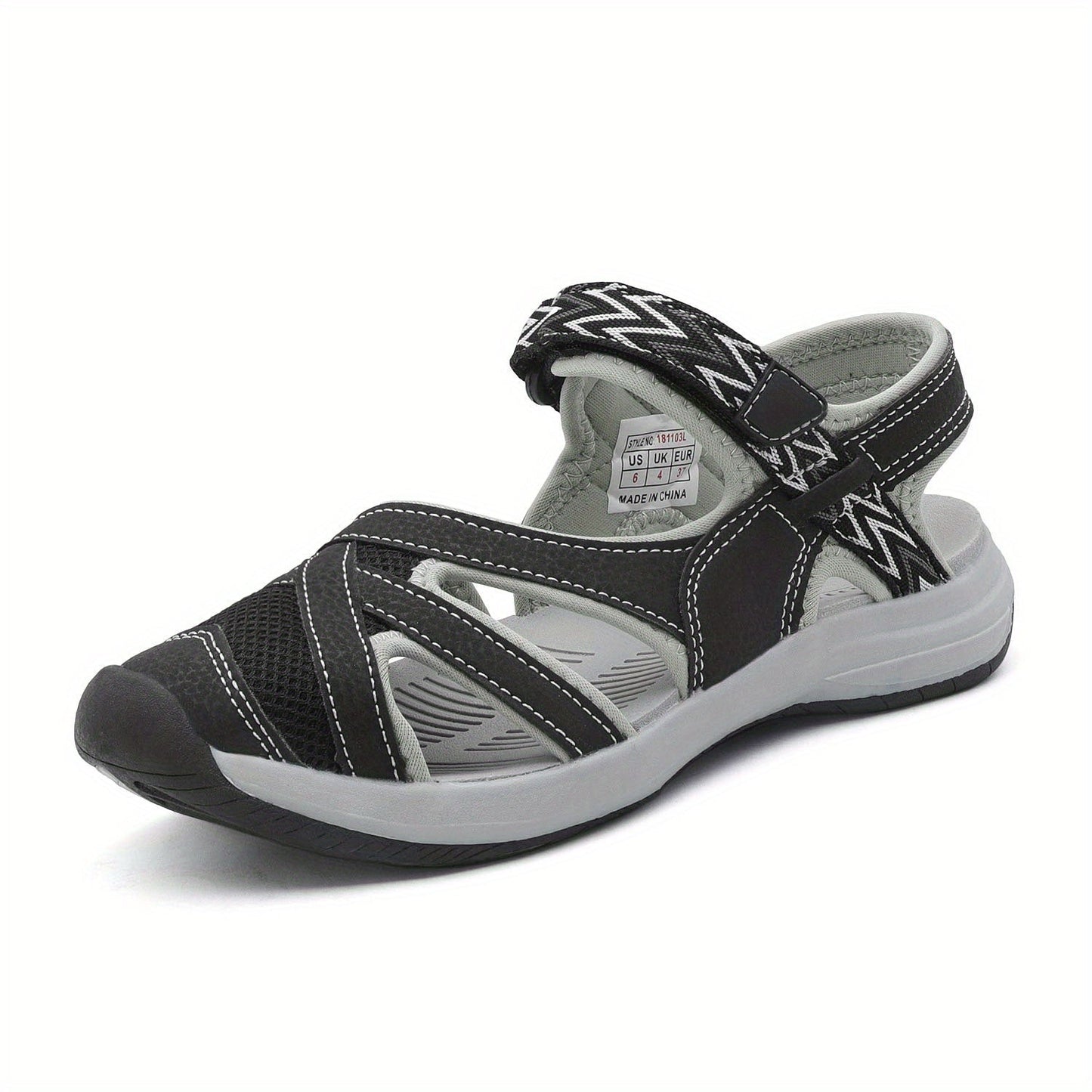 Women's Hiking Sandals Outdoor Sport Athletic – Breathable Soft Comfort Summer Walking Sandals Hook-Loop Closure Cap Toe TPR Sole Gift for Mom Daughter Ladies