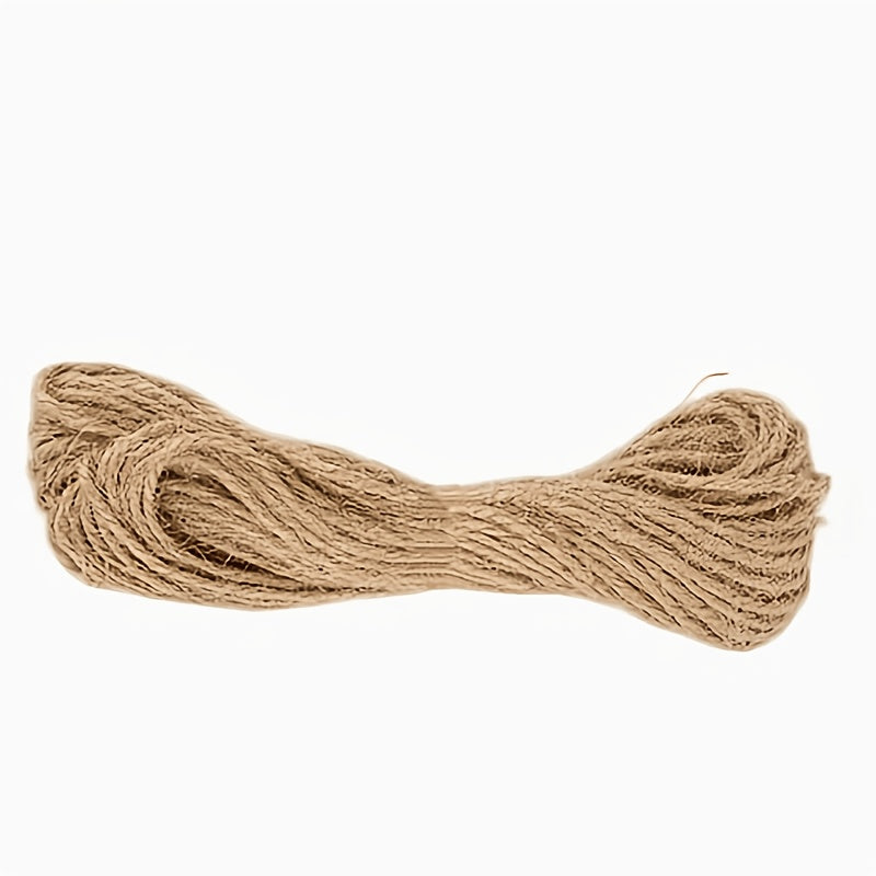 Corde de chanvre naturel pour griffoir à chat 10 mètres - Corde de sisal de remplacement durable pour arbre à chat DIY et entretien des griffes, corde de chanvre solide non torsadée pour réparation de griffoir et loisirs créatifs
