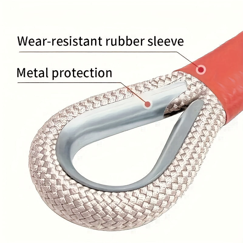 Kit de sangle de remorquage robuste 16 pieds – Crochets en U en acier, sangle de dépannage tout-terrain pour SUV, 4 capacités au choix : 6613 / 11023 / 22046 / 39683 LBS