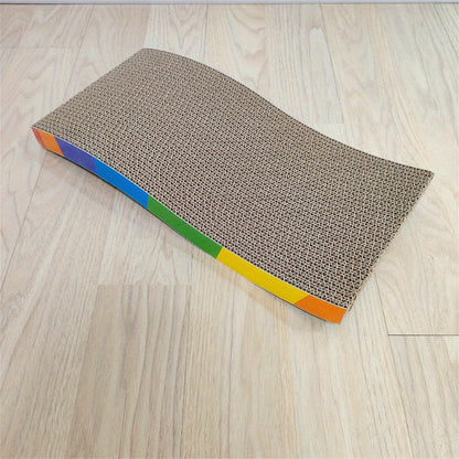 Corrugated Cat Scratching Board – Durable, Non-Shedding, High-Strength Cardboard Scratcher Pad for Indoor Cats, Keeps Cats Happy & Furniture Safe, Affordable Pet Toy
