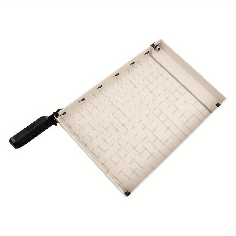 Massicot robuste de 12 pouces avec protection de sécurité, arrondisseur d'angles, grille de précision pour photos, papier cartonné, scrapbooking, documents de bureau et travaux manuels