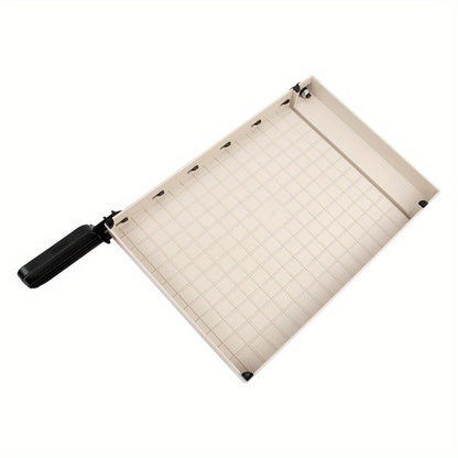 Massicot robuste de 12 pouces avec protection de sécurité, arrondisseur d'angles, grille de précision pour photos, papier cartonné, scrapbooking, documents de bureau et travaux manuels