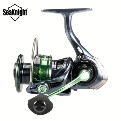 Moulinet de pêche Spinning SeaKnight série WR – 9+1BB, rapport de transmission 5.2:1, frein max 13 kg/28 lbs, frein à 3 disques en carbone, aluminium et acier inoxydable, moulinet pour eau douce et eau salée