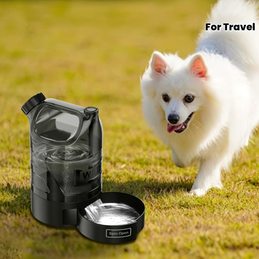 Gourde pour chien 3000 ml avec écuelle rétractable - Distributeur d'eau de voyage portable pour chien pour le camping, la randonnée, la promenade, le parc et la plage - Grande capacité, étanche et sans BPA