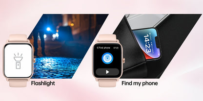 FAWEIO Smart Watch with Alexa & Wireless Calling – 1.8" HD Touchscreen, Fitness Tracker, 100+ Sports Modes, Compatible with iPhone & Android, for Women & Men