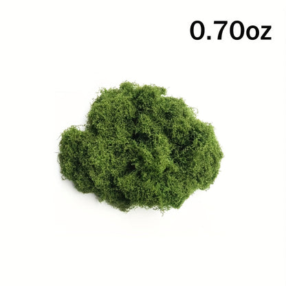 Mousse artificielle réaliste pour terrariums, miniatures et paysages - Fausse mousse pour plantes en pot, maisons de poupées, dioramas, modélisme ferroviaire, aquariums et écosystèmes miniatures, entretien facile, 4 tailles de 10 g à 100 g
