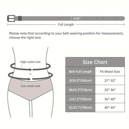 Ceinture fine pour femme en cuir synthétique, 4 styles, tailles S à 1XL, ceinture mode skinny pour robes, jeans, jupes, tenues décontractées et élégantes – Styles A B C D