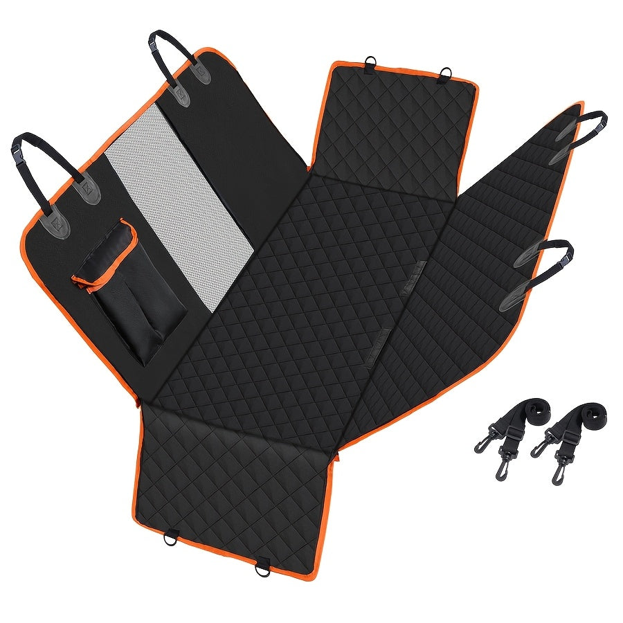 Housse de siège auto pour chien robuste, imperméable et antidérapante, protection de banquette arrière, résistante aux rayures et aux déversements, en nylon, avec rabats latéraux, installation facile, lavable en machine, pour SUV, berline et camion