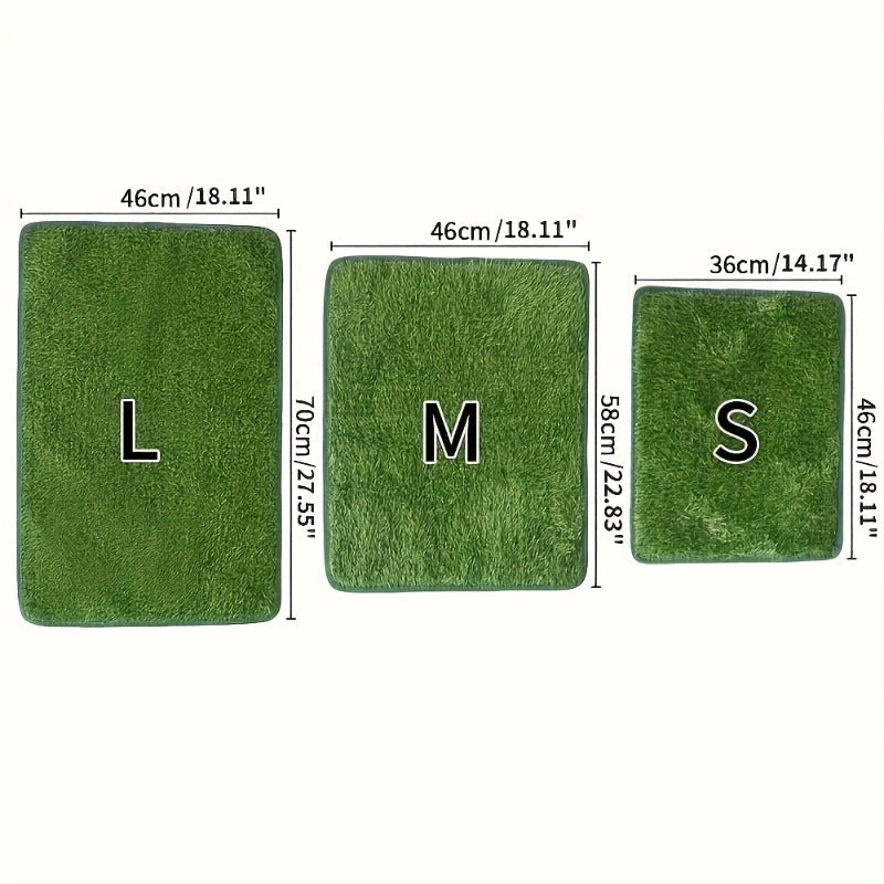 Tapis d'herbe artificielle pour chien, lavable et réutilisable, anti-odeur, pour l'apprentissage de la propreté à l'intérieur, 46 cm x 70 cm – Tapis de propreté en gazon pour chien