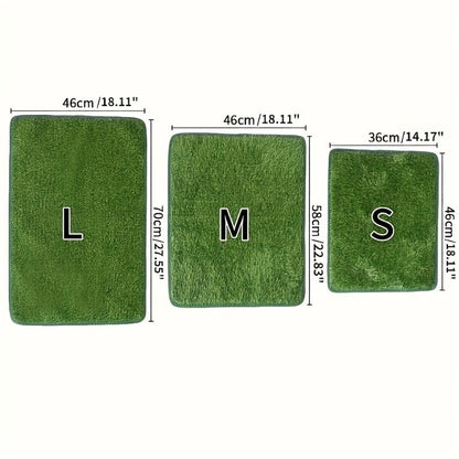 Tapis d'herbe artificielle pour chien, lavable et réutilisable, anti-odeur, pour l'apprentissage de la propreté à l'intérieur, 46 cm x 70 cm – Tapis de propreté en gazon pour chien