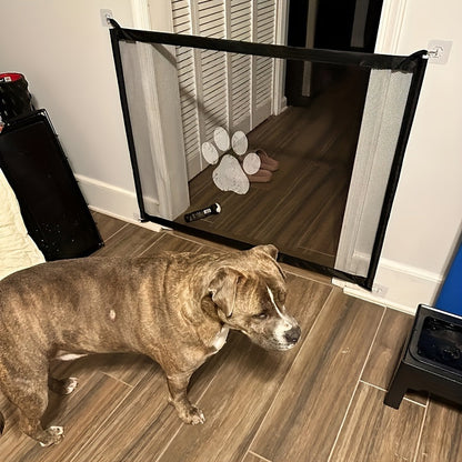 Barrière de sécurité pliable et portable pour animaux – Filet d'isolation en maille pliable pour portes intérieures, escaliers et pièces, disponible en petites et grandes tailles