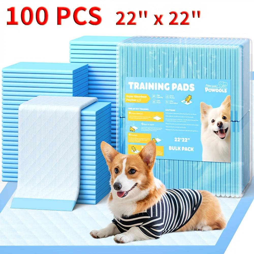 Alèses pour chiens, lot de 100 – Alèses d'apprentissage 6 couches super absorbantes, anti-fuites et anti-odeurs, protections jetables pour chiots, chiens et chats, 86 x 71 cm ou 56 x 56 cm