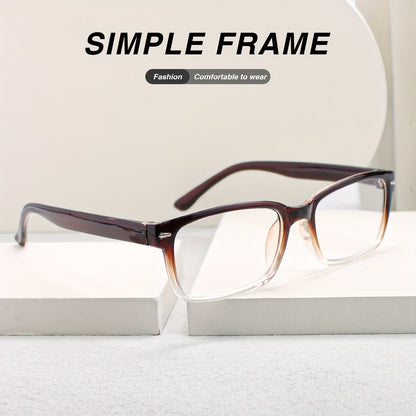 Lot de 10 paires de lunettes de lecture pour hommes et femmes - Monture carrée ultra-légère avec verres clairs HD, détails vintage en métal, puissances de +1,0 à +4,0 pour le bureau et le quotidien, cadeau idéal pour les seniors