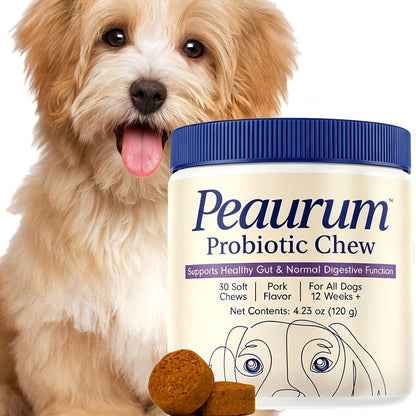Probiotiques pour chiens, 60 gélules, formule naturelle à base de plantes, favorise la santé intestinale, la digestion et soulage les allergies saisonnières - 120 g, lot de 1 ou 2