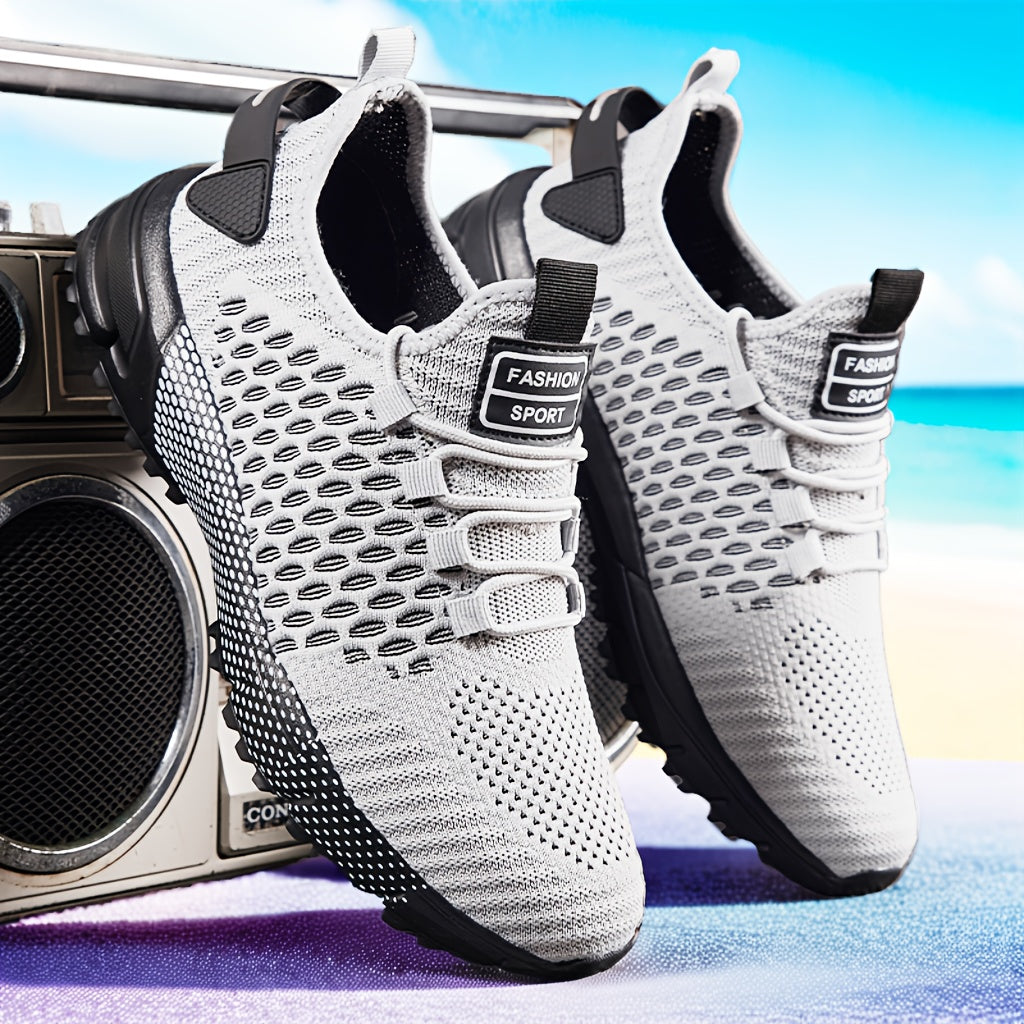 Baskets respirantes à double maille pour hommes – Chaussures de course légères et antidérapantes pour le jogging, le fitness, les voyages quotidiens et une tenue décontractée, chaussures de sport tendance, tailles US 7-14, disponibles en plusieurs coloris