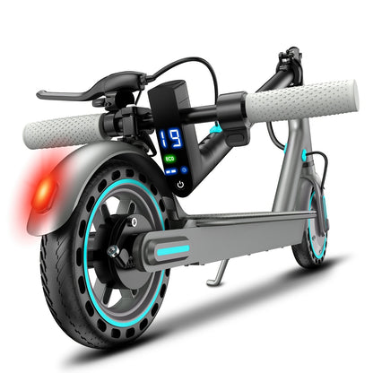 Trottinette électrique pliable pour adultes, moteur 350 W, pneus pleins de 8,5 pouces, autonomie de 25-32 km, double système de freinage et écran LED – Trottinette électrique légère pour trajets quotidiens