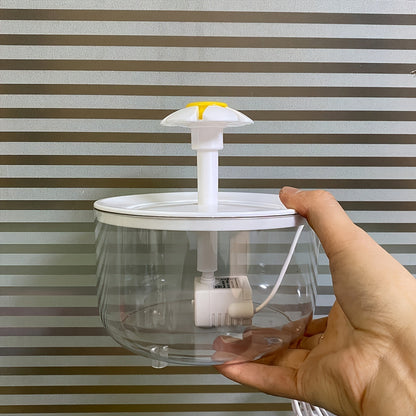 Fontaine à eau pour animaux 1,5 L, silencieuse, alimentée par USB, sans BPA - Fontaine automatique pour chats et petits animaux, facile à nettoyer, sans pile, distributeur d'eau filtrée fraîche en continu