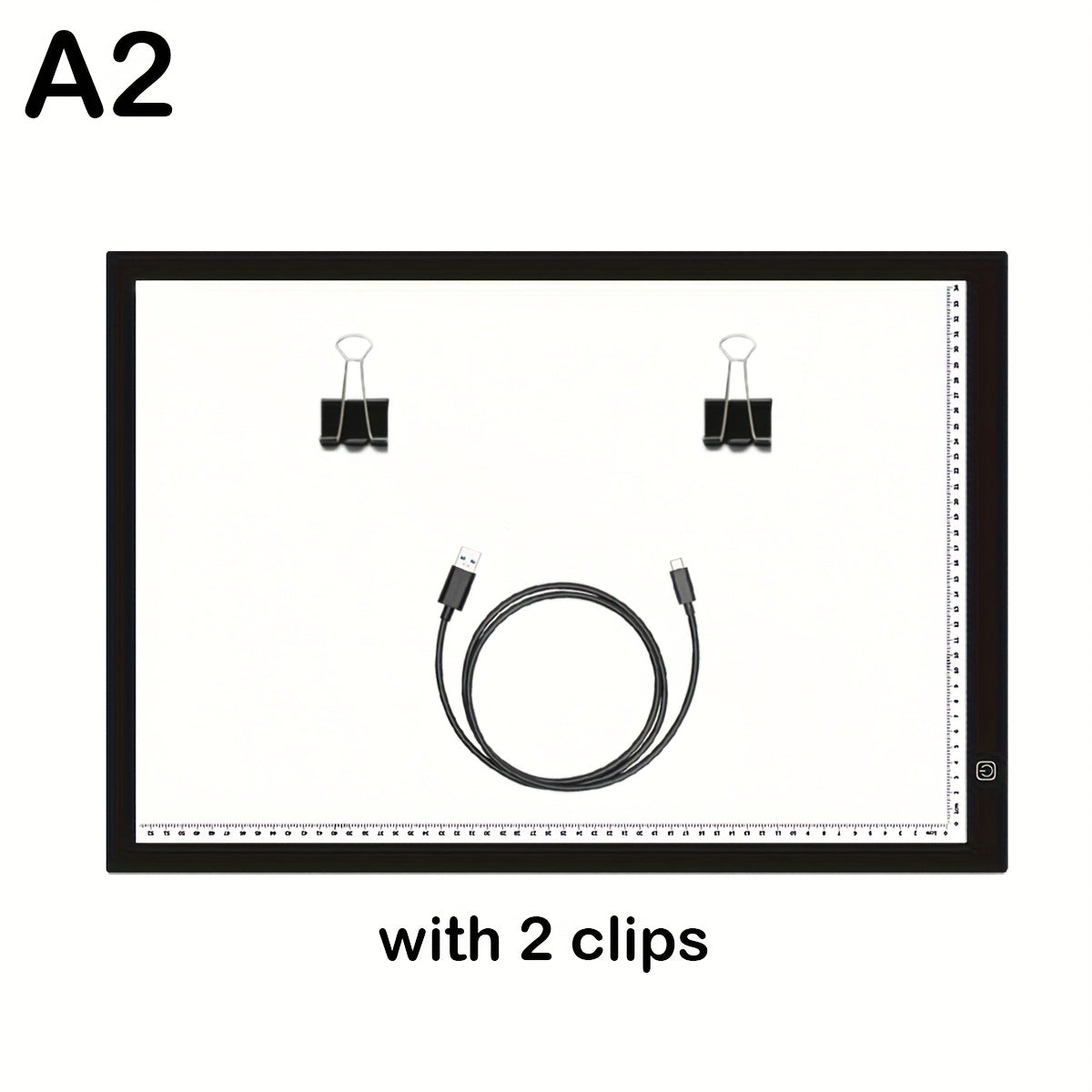 Tablette lumineuse LED A2 A3 A4 à luminosité réglable, double bande LED, table lumineuse pour diamond painting, croquis, dessin et art