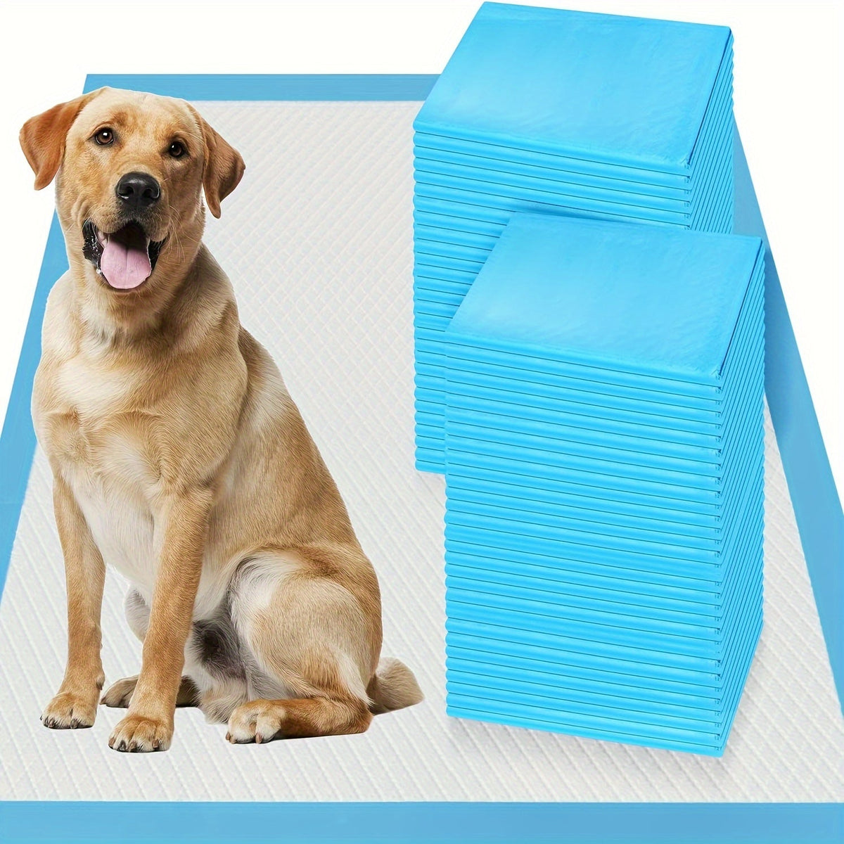 Tapis de propreté XXXL pour chiens, extra larges, 8 couches, super absorbants et anti-fuites – Alèses jetables pour chiots, idéales pour voitures, cages et canapés, tailles multiples 80x120 cm, 80x90 cm, 145x80 cm