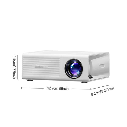 Mini projecteur résolution native 1280x720P avec projection d'écran mobile – Projecteur home cinéma portable pour bureau, camping en plein air, films, iPhone, Android, ordinateur portable