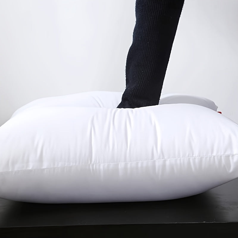 Garnitures de coussin carrées – Rembourrage en fibre neuve hypoallergénique, coussins blancs pour canapé, lit et terrasse, 14 à 20 pouces, lot de 1/2/4, idéal pour la chambre, le salon, le bureau et la décoration extérieure