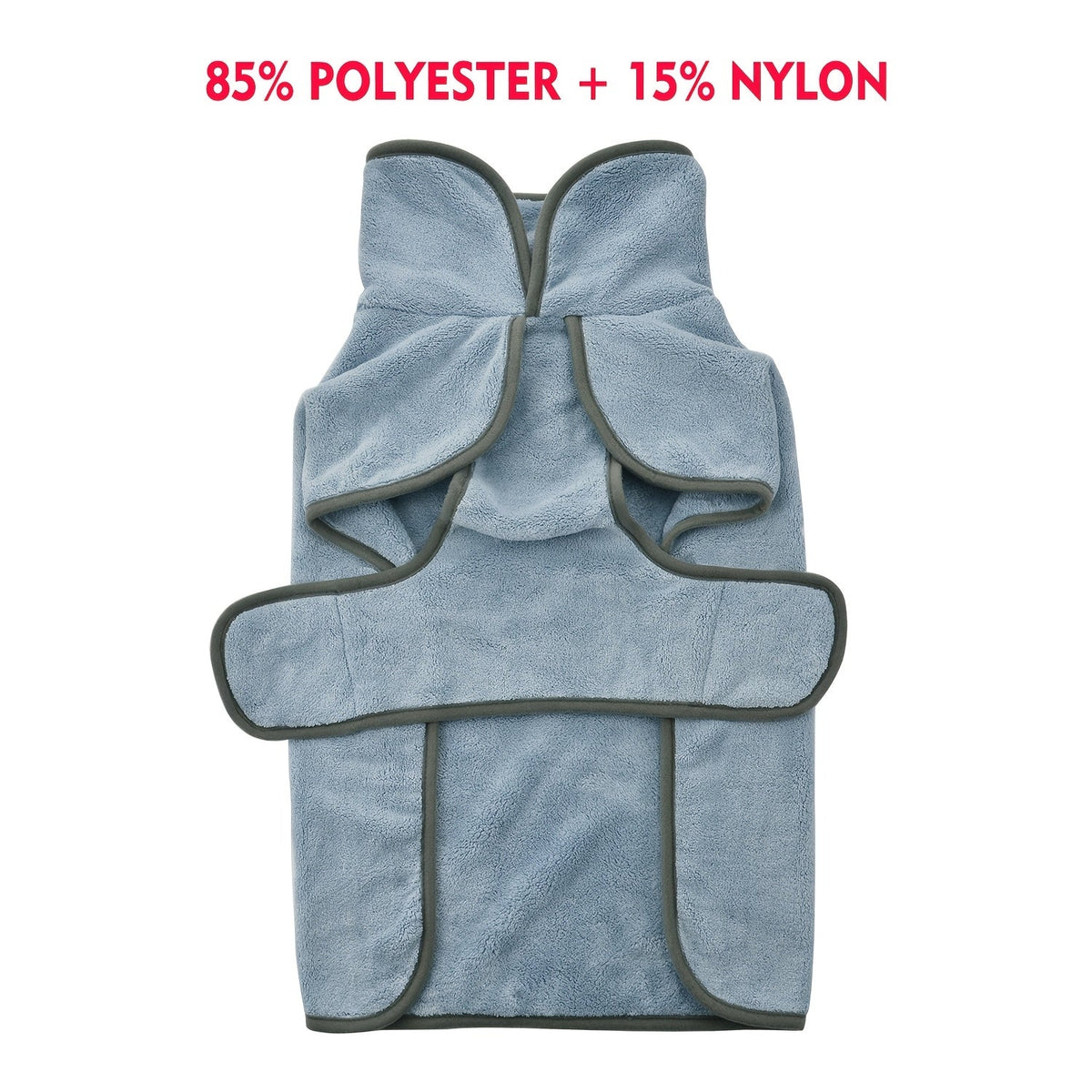 Peignoir pour chien à séchage rapide, super absorbant, serviette de bain pour animaux, manteau pour chiens petits, moyens et grands, XS S M L XL XXL 3XL, 7 couleurs : bleu clair, rose vif, orange, bleu foncé, vert, kaki, rose