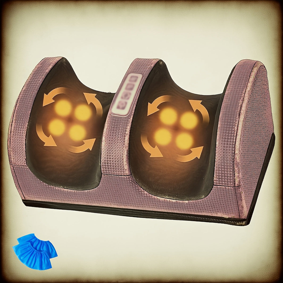Masseur de pieds électrique avec chaleur – Pétrissage profond et compression pour jambes, pieds et bras, usage à domicile et au bureau, modèles multiples avec housses de pieds