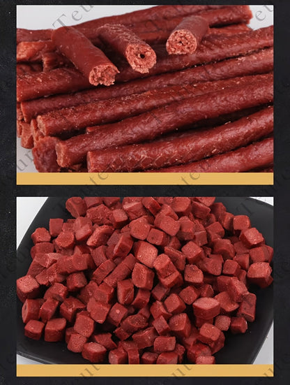 Bâtonnets de bœuf naturels de qualité supérieure pour chiens – Friandises protéinées sans céréales, type viande séchée et à mâcher pour chiots, chiens adultes de petite, moyenne et grande taille, récompenses d'éducation durables pour toutes les races