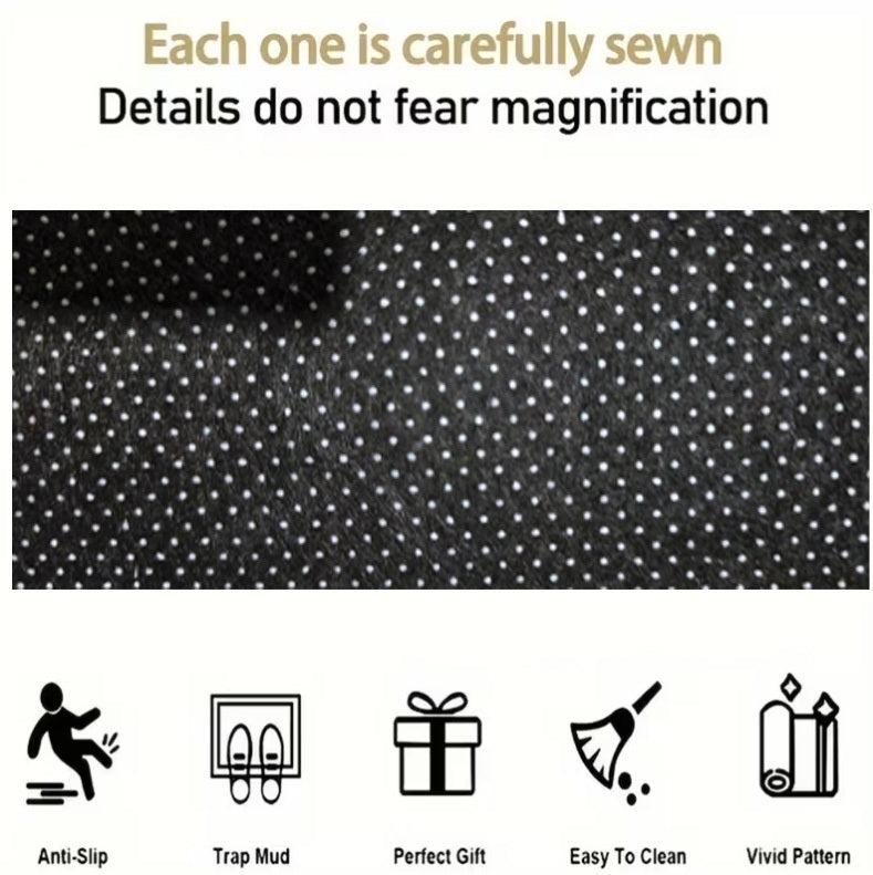Tapis de coffre pour voiture – Revêtement de chargement antidérapant et imperméable avec motifs uniques, protection intérieure de véhicule durable contre la saleté, les déversements et les rayures, ajustement universel