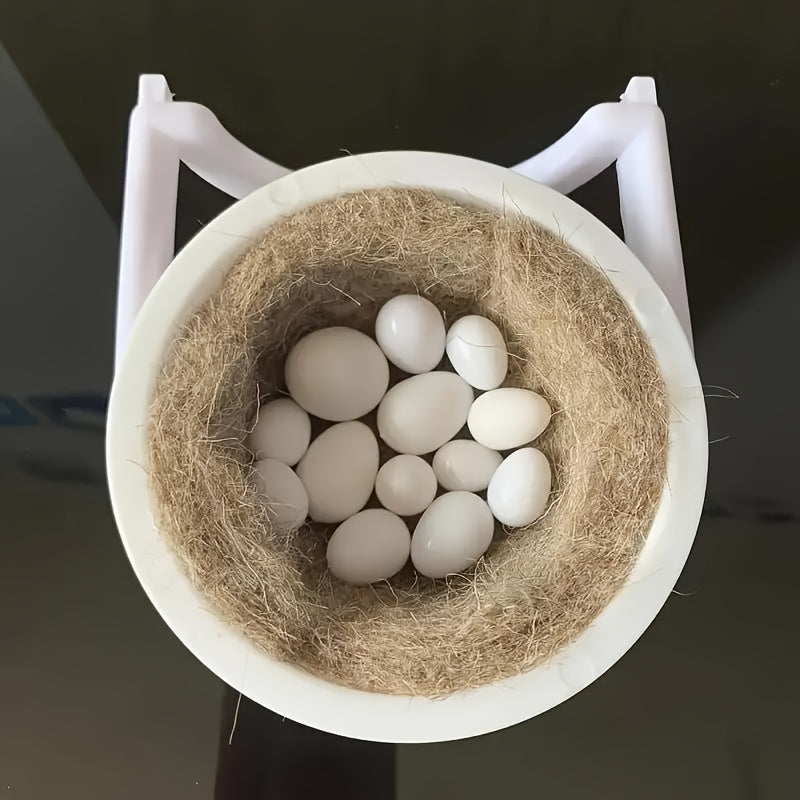 Kit de nichoir pour cage à oiseaux - Nichoir suspendu en plastique avec supports de fixation sécurisés et tapis intérieur doux pour la reproduction et la nidification des perruches, des calopsittes, des inséparables et des petits oiseaux