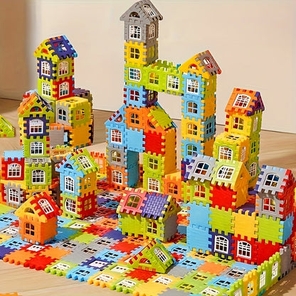 Blocs de construction pour enfants 126 pièces – Ensemble de jouets éducatifs STEM en plastique, blocs de construction créatifs pour garçons et filles, améliore l'intelligence et la créativité, cadeau d'apprentissage amusant pour les 3, 4, 5, 6 ans et plus
