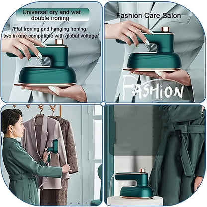 Mini défroisseur vapeur portable pour vêtements – Défroisseur à main à chauffe rapide pour le voyage, les dortoirs et la maison, fer à vapeur compact pour tous tissus, léger et facile à utiliser
