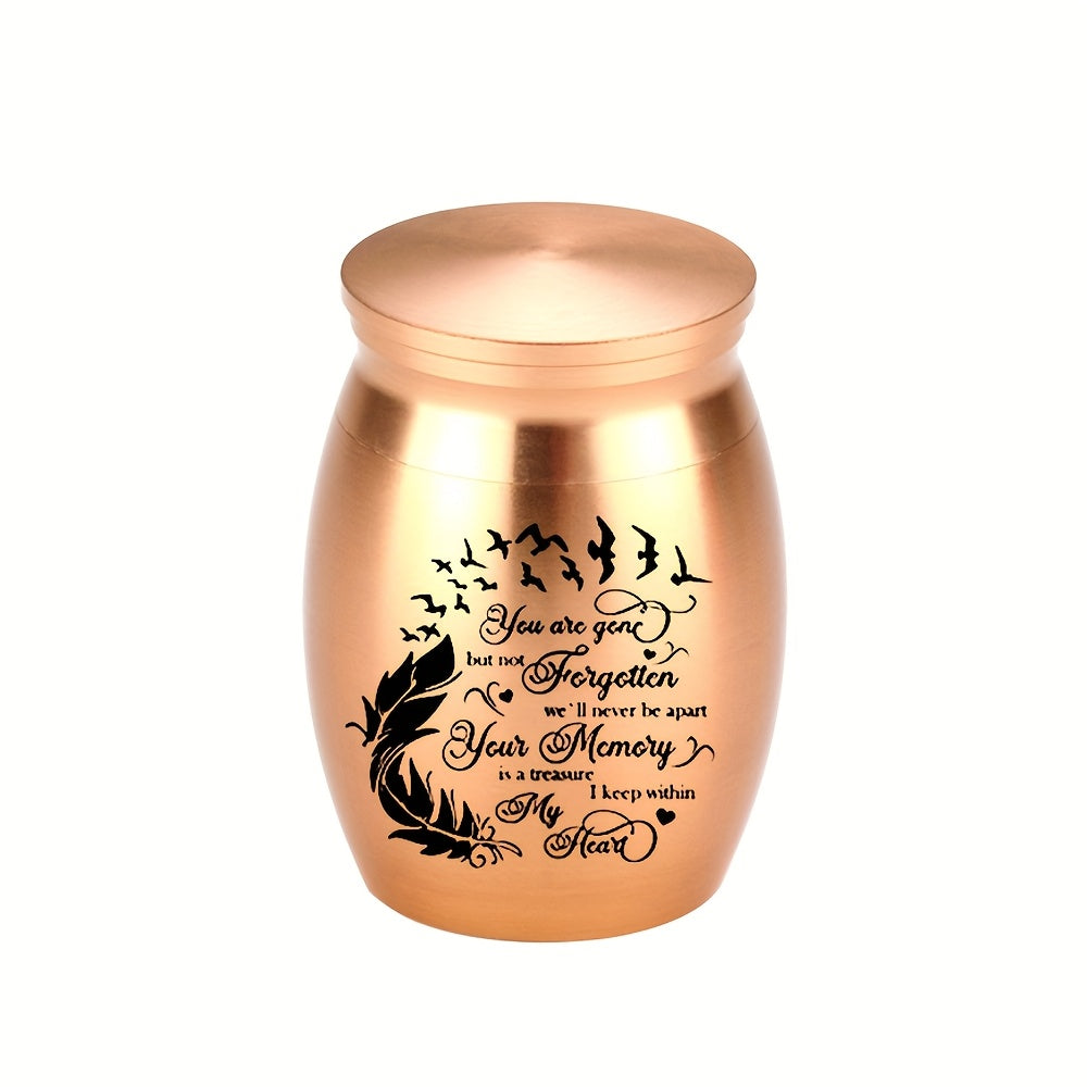 Petites urnes souvenirs pour cendres - Mini urnes funéraires colorées en aluminium pour cendres humaines ou d'animaux, urne commémorative décorative, cadeau de sympathie attentionné pour la perte d'un proche ou d'un animal de compagnie
