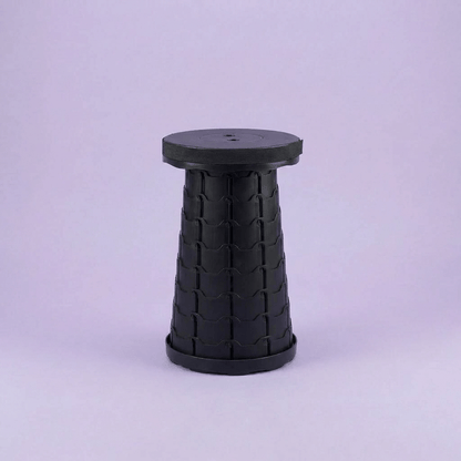 Collapsible Camping Stool 400 Lbs Capacity Ultra-Portable Lightweight Folding Seat - Folds Flat Fits in Backpack for Camping, Hiking, Fishing & Indoor Outdoor Use - Rainbow Option Available