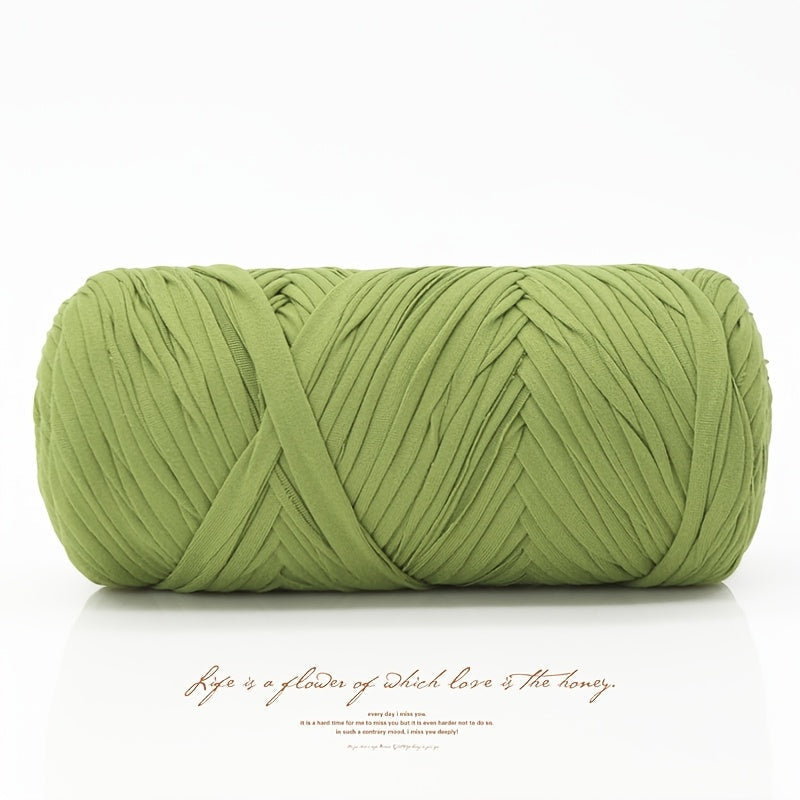 Fil de coton pour t-shirt 400 g (2 x 200 g) mélange de coton épais en 49 couleurs – Fil épais et doux pour paniers au crochet, sacs, tapis, projets de macramé et tricot – Fil de loisirs créatifs idéal pour les débutants