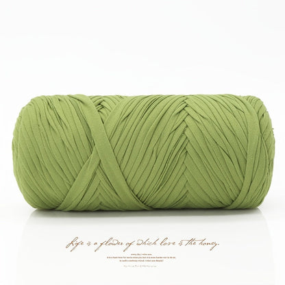 Fil de coton pour t-shirt 400 g (2 x 200 g) mélange de coton épais en 49 couleurs – Fil épais et doux pour paniers au crochet, sacs, tapis, projets de macramé et tricot – Fil de loisirs créatifs idéal pour les débutants