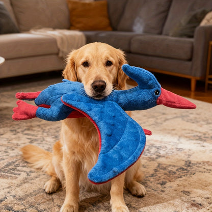 Jouet à mâcher grinçant pour chien - Peluche pour animaux de compagnie double couche douce, résistante aux déchirures et lavable pour chiens et chats, design cartoon pour toutes races et tailles, jouet compagnon interactif à mordiller avec son sonore